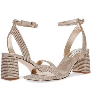 Steve Madden Gold Strappy Heels